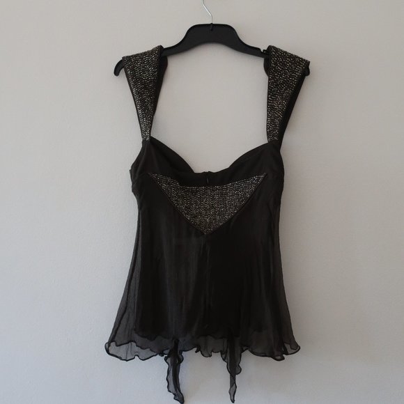 SASS & BIDE 'WHATSOEVER' TOP - 100% SILK - BEADED - NEW WITH TAGS - Picture 7 of 11